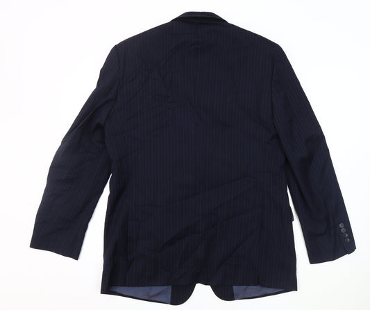 Mens UK Size 40 Brook Taverner Regular Blue Suit Jacket