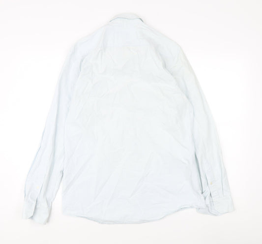Mens UK Collar Size M Jack Wills Smart Blue Dress Shirt