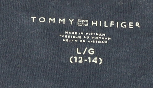 Unisex Adults UK Size L Tommy Hilfiger Blue Basic T-Shirt