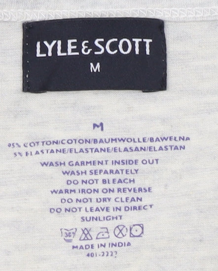Lyle & Scott Beige Men's M T-Shirt - New Logo Style