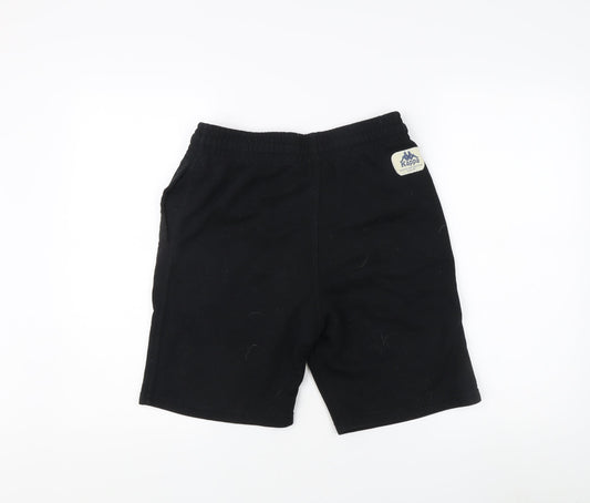 Kappa Men's Black Medium Sweat Shorts, Cotton, Casual Wear
