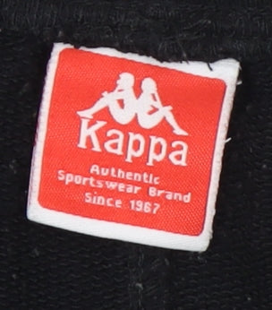 Kappa Men's Black Medium Sweat Shorts, Cotton, Casual Wear