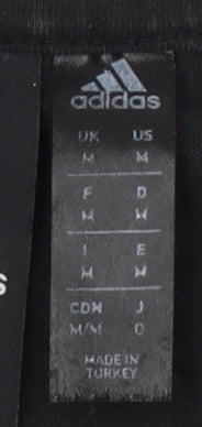 Adidas Men's Black M T-Shirt, Short Sleeve, Crew Neck