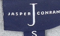 Close-up detail of Jasper Conran Grey Cotton unisex t-shirt -, size S