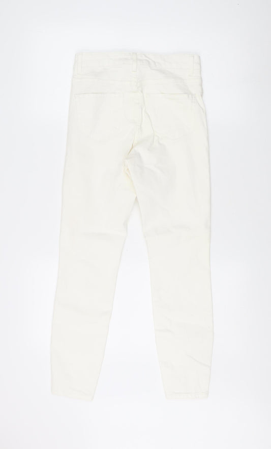 New Look Women's Ivory Jeans Size 8