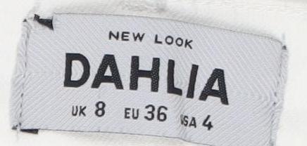 New Look Women's Ivory Jeans Size 8