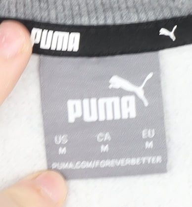 Mens UK Size M PUMA Grey Pullover Sweatshirt