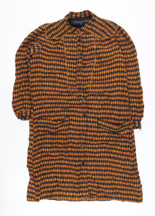 Additional front view of French Connection Women’s Multicoloured Shirt Dress, size UK 8