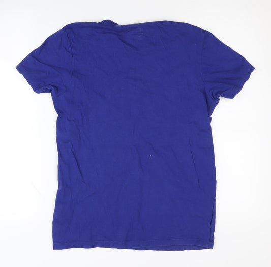883 Police Men's Blue Crew Neck T-Shirt, Size S