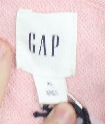 GAP Women's Pink XL Full Zip Hoodie - Casual & Comfy