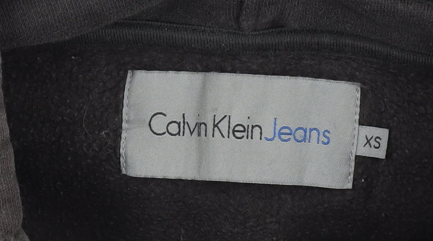 Mens UK Size XS Calvin Klein Black Pullover Hoodie