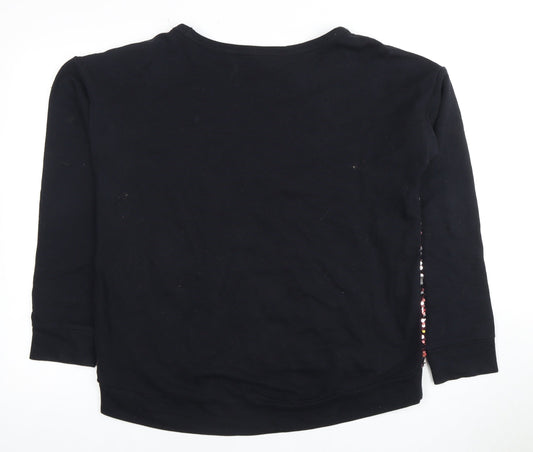 Womens UK Size 12 NEXT Black Pullover Sweatshirt