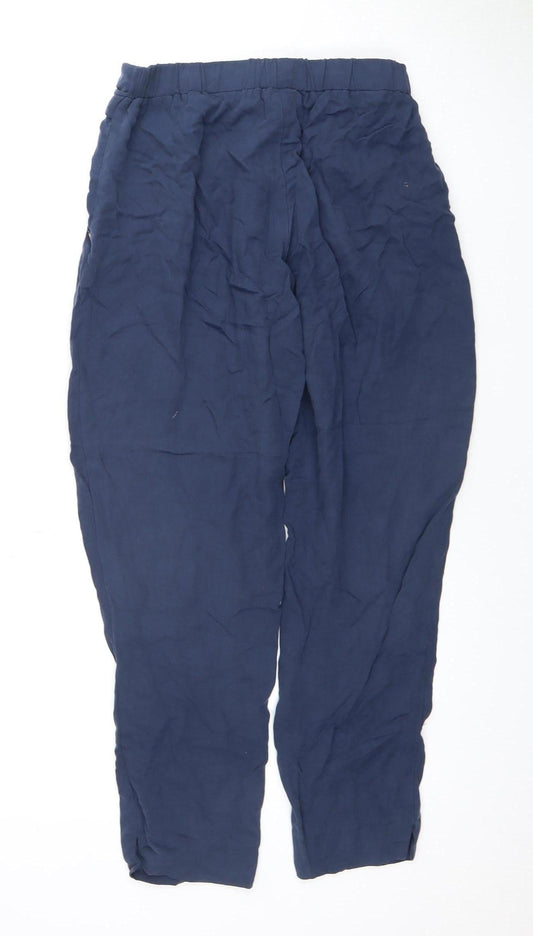 River Island Women's Blue Relaxed Trousers Size 8