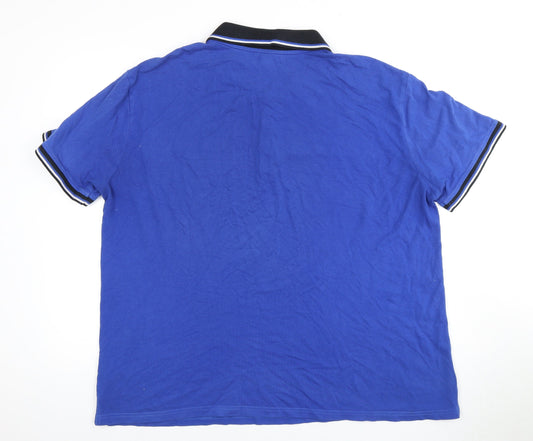 Atlas For Men 4XL Blue Men's Polo Shirt with Logo