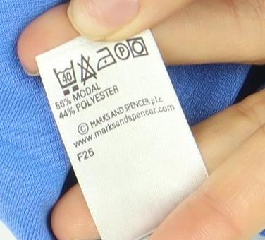 Marks and Spencer Men's Blue Polo Size L