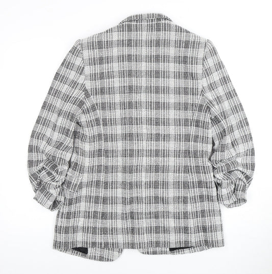 Marks and Spencer Women's Check Blazer - Size 10