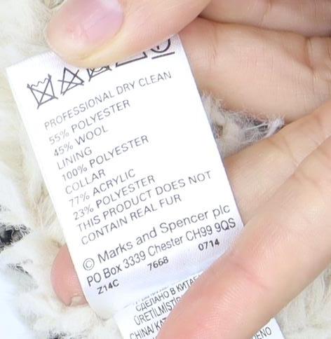 Marks & Spencer Women's Black Overcoat Size 18