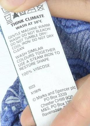 Marks and Spencer Women's Blue Viscose Culotte Shorts