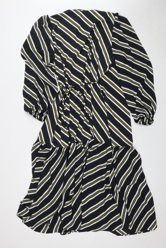 Next Women's Striped Dress Multicoloured Size 16