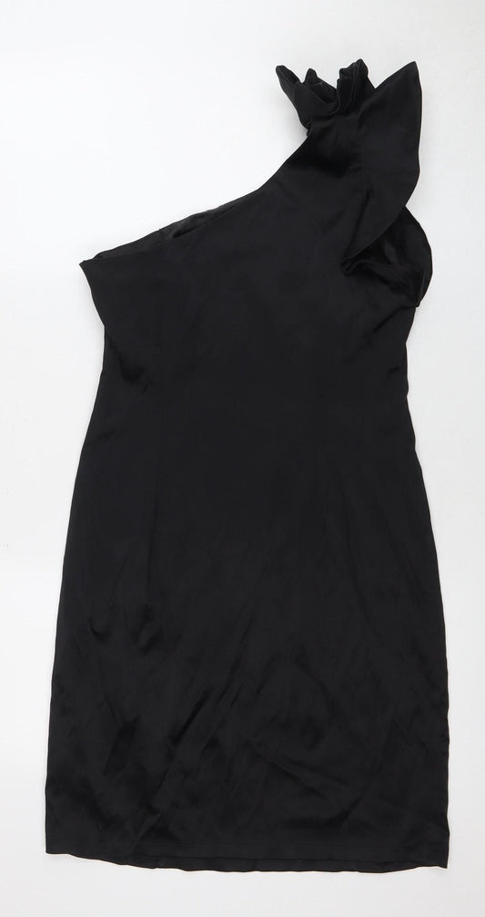 Red Herring Women's Black Asymmetrical Dress Size 12