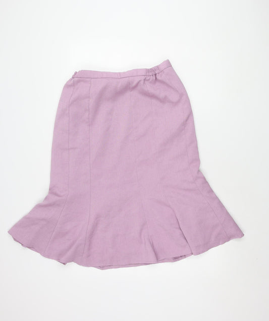 Eastex Women's Purple Skirt Size 14, Polyester Blend, Classic Style