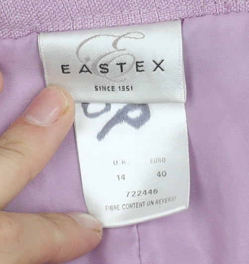 Eastex Women's Purple Skirt Size 14, Polyester Blend, Classic Style