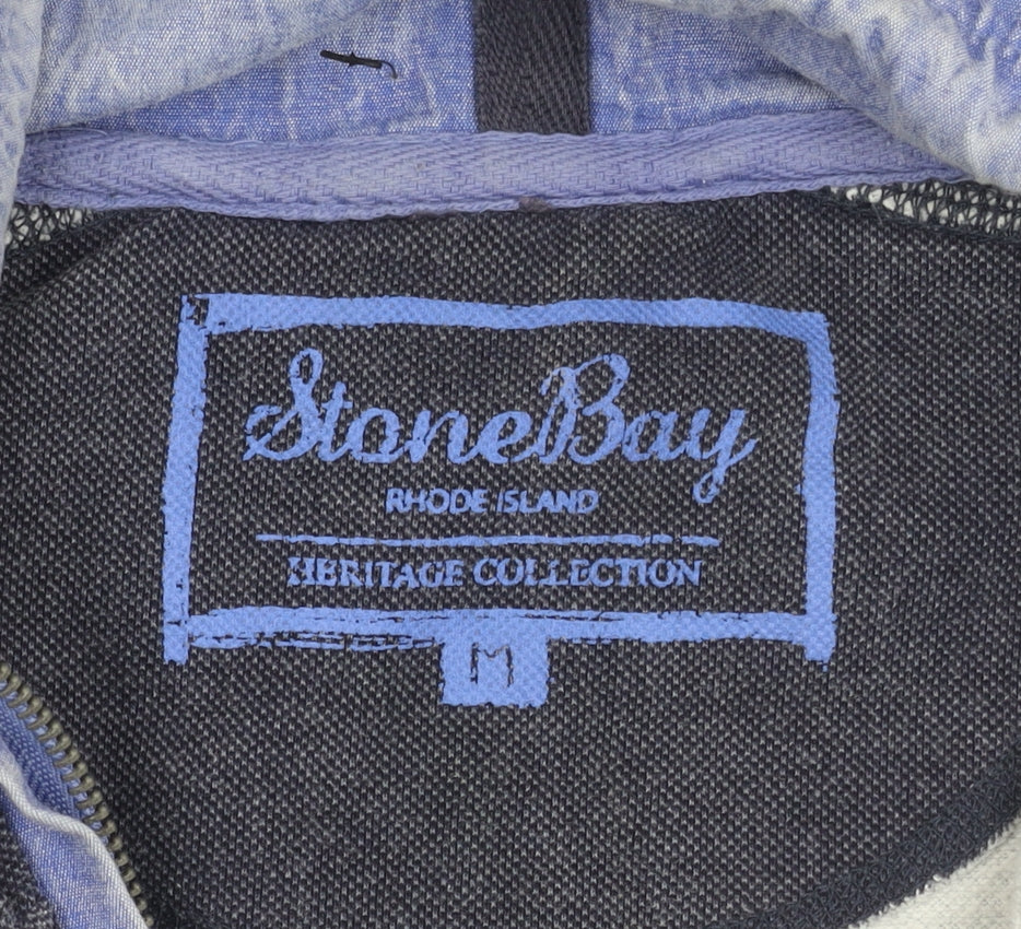Mens UK Size M Stone Bay Blue Pullover Sweatshirt