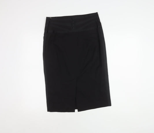 Karen Millen Women's Black Knee-Length Pencil Skirt