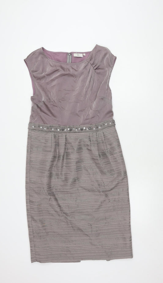 Country Casuals Women's Grey Sleeveless Dress Size 12