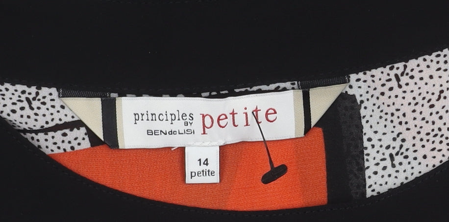 Womens UK Size 14 Principles by Ben de Lisi Multicoloured Basic Blouse