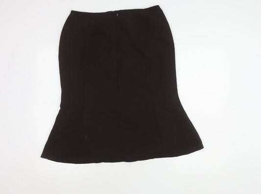 Precis Petite Black Trumpet Skirt - Size 14 Women's
