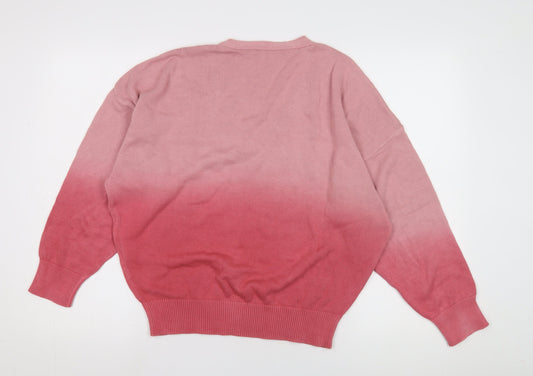 Womens UK Size 8 Religion Pink Pullover Jumper