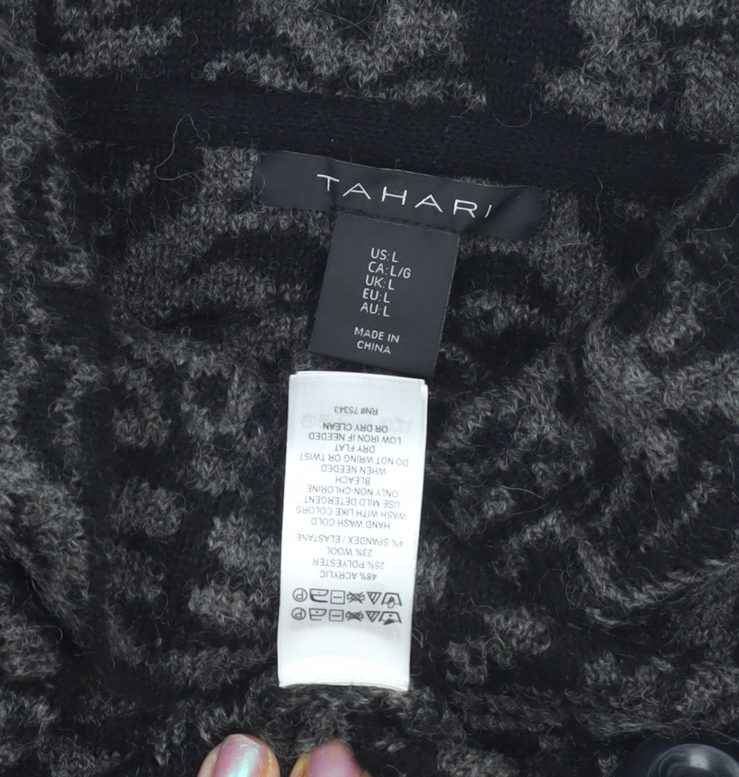 Womens UK Size L Tahari Black Basic Jacket