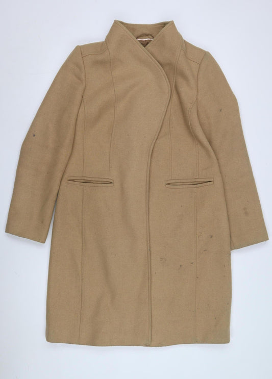 Womens UK Size 10 Monsoon Beige Overcoat