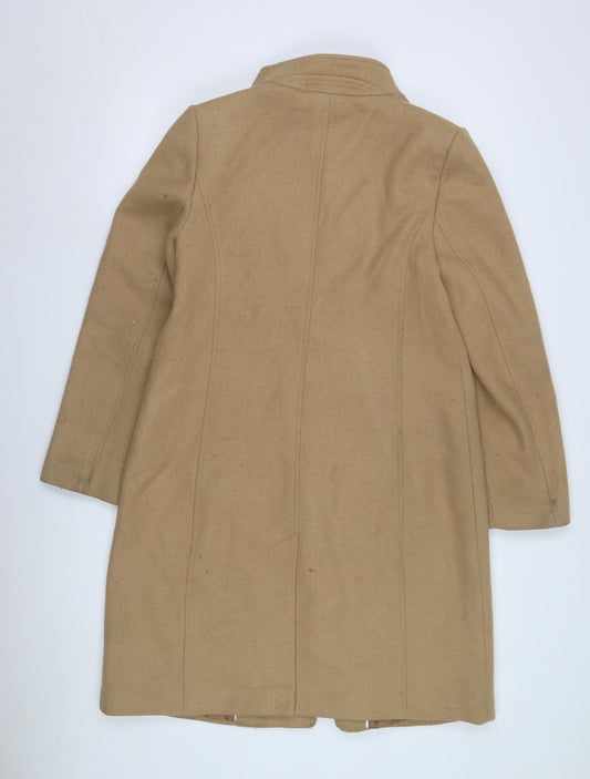 Womens UK Size 10 Monsoon Beige Overcoat