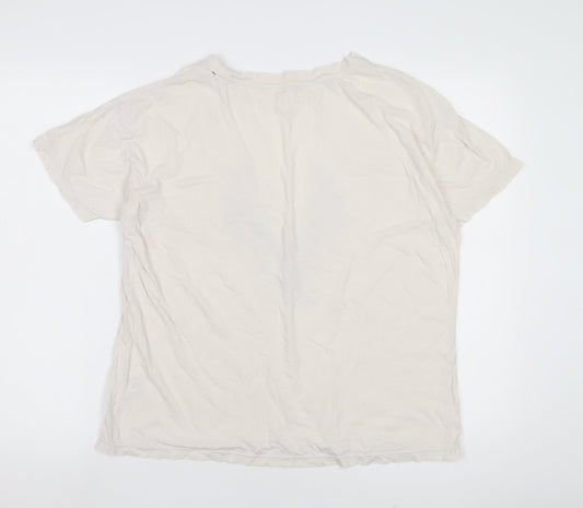 Hush Women’s White T-Shirt, Size S, 100% Cotton