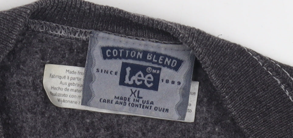 Lee Women's Grey XL Cotton Blend Sweatshirt