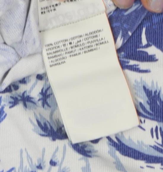 Superdry Men's Blue White Graphic T-Shirt Size S