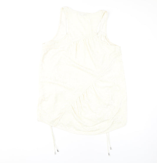 Womens UK Size 12 NEXT Ivory Basic Tank