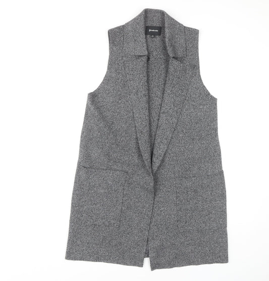 Womens UK Size S Stradivarius Grey Gilet