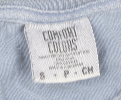 Comfort Colors Blue Unisex T-Shirt, Size S, Casual Style