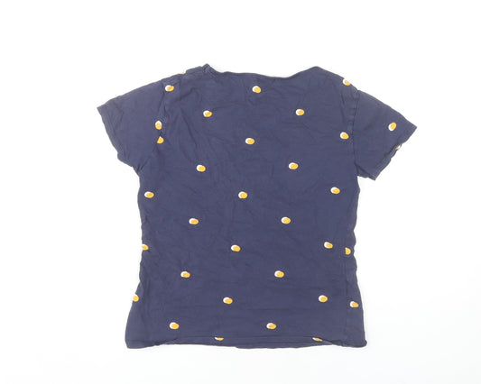 Womens UK Size M MNG Blue Basic T-Shirt