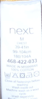 Next Men's Yellow M Collared Cardigan Striped