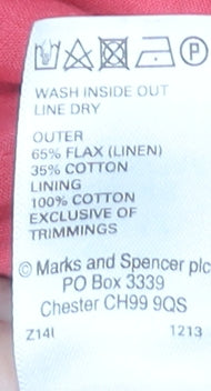 Marks and Spencer Women's Pink A-Line Knee Length Skirt