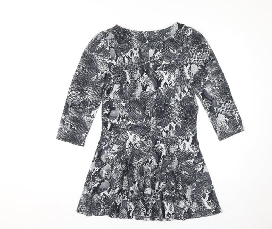 Marks and Spencer Women's Black Animal Print Dress
