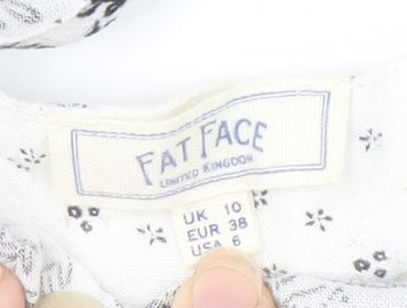 Womens UK Size 10 Fat Face Multicoloured Basic Tank