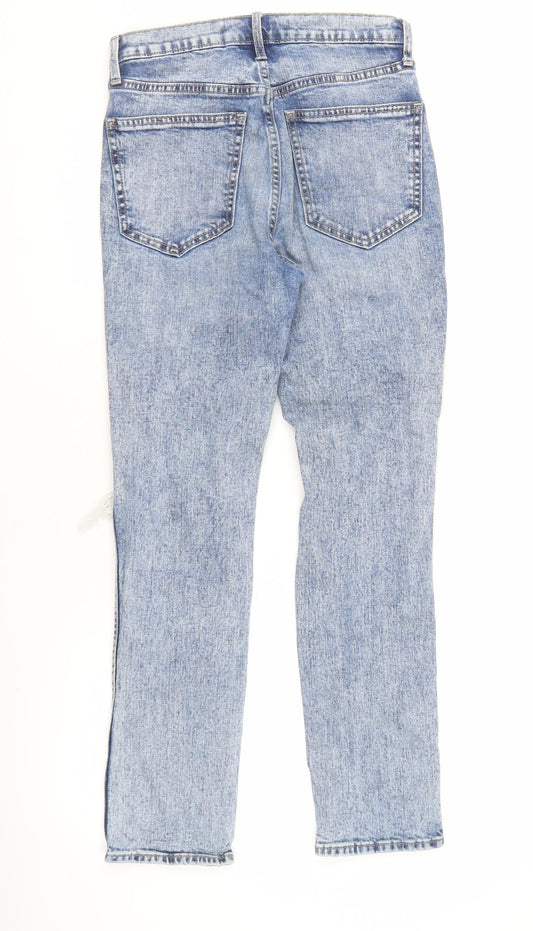 GAP Men's Blue Distressed Straight Jeans Size 27