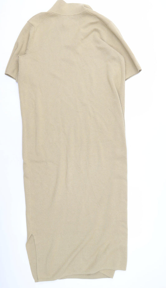 Whistles Beige Women's Collared Dress S