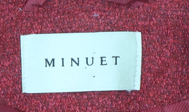 Minuet Women's Red Blazer, Size 10, Bouclé Fabric