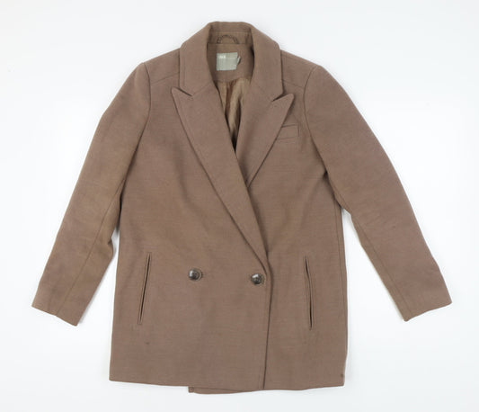 Womens UK Size 10 ASOS Brown Overcoat